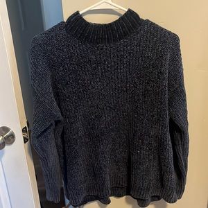 Time and true blue sweater